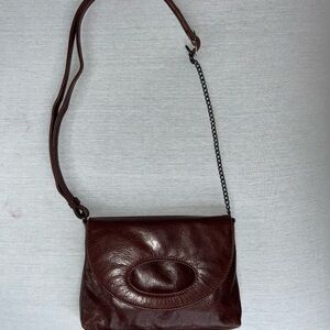 Latico NJ USA Brown Leather Crossbody Bag Vintage Feel
